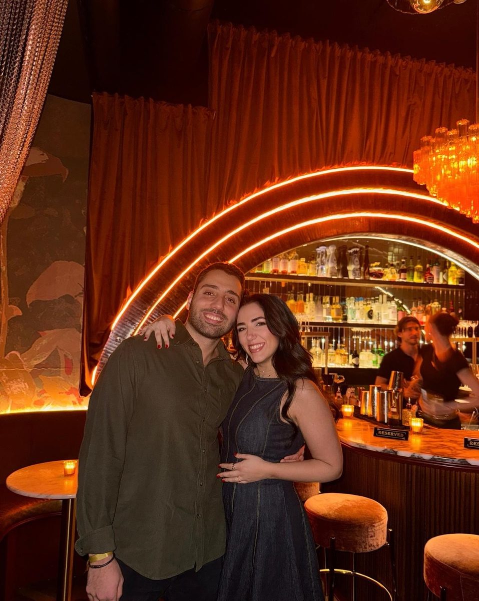 Raouf and Lea on a night out
